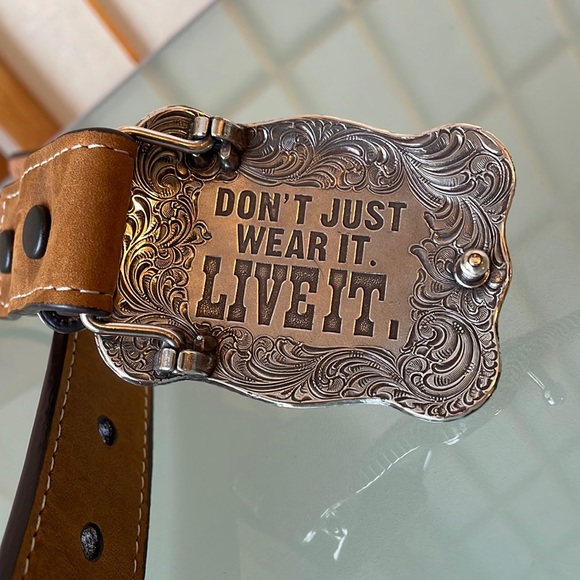 Cavender’s Leather Belt Size 28 - Picture 2 of 14